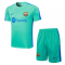 Men's Barcelona Turquoise Green Training Jersey + Short Set 23/24