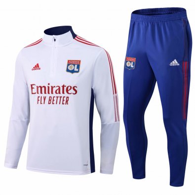 Men's Olympique Lyonnais White Training Suit 21/22