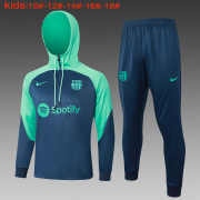 Kid's Barcelona Royal Training Sweatshirt + Pants Set 23/24 #Hoodie