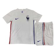 2020 France Away White Kids Jersey Kit(Jersey + Short)