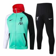20/21 Liverpool Green Hoodie Jacket Soccer Training Suit Men