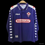 Men's Fiorentina Retro Home Jersey 98/99 #Long Sleeve