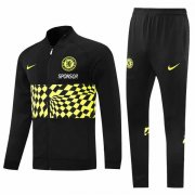 21/22 Chelsea Black Soccer Training Suit (Jacket + Pants) Men's