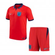 Kid's England Away Jersey + Short Set 2022