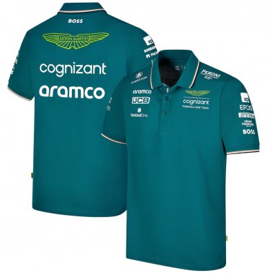Aston Martin 2023 Green F1 Team Polo Shirt Men's
