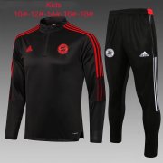 Kid's Bayern Munich Black Training Suit 21/22