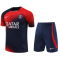 Men's PSG Red & Navy Training Jersey + Short Set 23/24