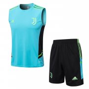 Men's Juventus Light Green Singlet + Short Set 22/23
