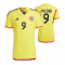 Men's Colombia Home Yellow Jersey Player Version 2023 #Radamel Falcao