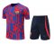 Men's Barcelona Blue - Red Jersey + Short Set 22/23