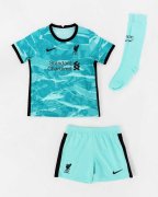 20/21 Liverpool Away Soccer Whole Kit Jersey + Short + Socks Kid's