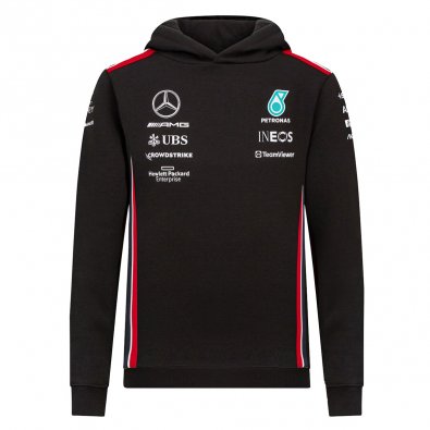 Men's Mercedes-AMG Petronas Black F1 Team Sweatshirt 2023 #Hoodie