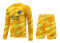 Men's PSG Goalkeeper Yellow Jersey + Short Set 23/24 #Long Sleeve