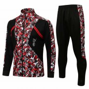 Men's AC Milan Red-Black Training Suit Jacket + Pants 21/22