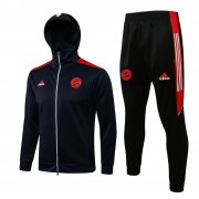 Men's Bayern Munich Hoodie Royal Training Suit Jacket + Pants 21/22