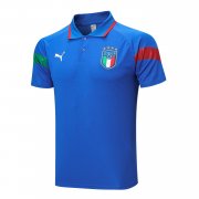 Men's Italy Blue Polo Jersey 2023