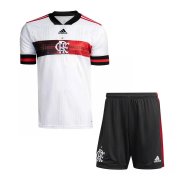 20/21 Flamengo Away White Kids Jersey Kit(Jersey + Short)