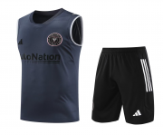 Men's Inter Miami C.F. Dark Grey Training Singlet + Short Set 2023/24