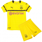 Borussia Dortmund Cup 18/19 Cup Home Yellow Kids Jersey+Short