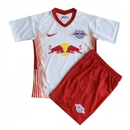 20/21 RB Leipzig Home White Kids Jersey Kit(Jersey + Short)