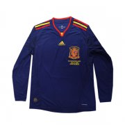 Men's Spain Away Long Sleeve Jersey 2010 #Retro