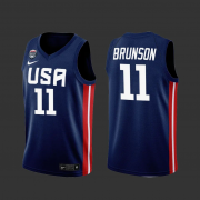 Men's USA Basketball Navy Jersey 2023 #Jalen Brunson
