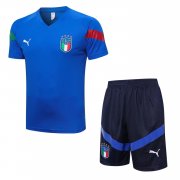 Men's Italy Blue Jersey + Short Set 22/23