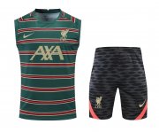 Men's Liverpool Green Training Suit Singlet + Short 22/23