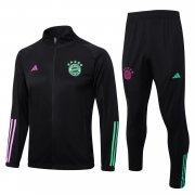 Men's Bayern Munich Black Training Jacket + Pants Set 23/24