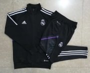 Men's Real Madrid Black Training Suit Jacket + Pants 22/23