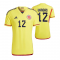 Men's Colombia Home Yellow Jersey Player Version 2023 #Camilo Vargas