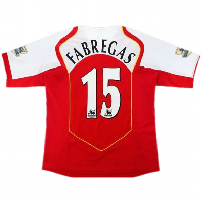 Men's Arsenal Home Jersey 2004/2005 #Retro FABREGAS #15