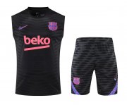 Men's Barcelona Black Training Suit Singlet + Short 22/23