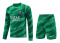 Men's PSG Goalkeeper Green Jersey + Short Set 23/24 #Long Sleeve