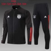 Kid's 2020-2021 Bayern Munich Black Jacket Soccer Training Suit