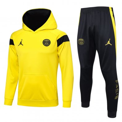 Men's PSG x JORDAN Yellow Training Sweatshirt + Pants Set 23/24 #Hoodie