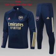 Kid's 2020-2021 Arsenal Navy Half Zip Soccer Training Suit