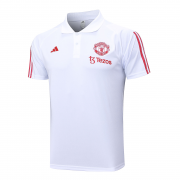 Men's Manchester United White Polo Jersey 2023/24