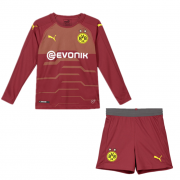 Borussia Dortmund 18/19 Cup Third Red LS Kids Jersey+Short