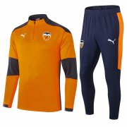 2020-2021 Valencia Orange Half Zip Soccer Training Suit