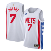 Men's Brooklyn Nets White Swingman Jersey-Classic Edition 22/23 Kevin Durant #7