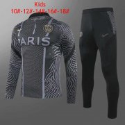 Kid's 2020-2021 PSG 50th Anniversary Black Half Zip Soccer Training Suit