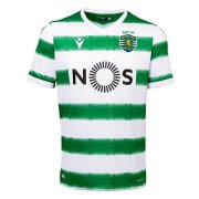 20/21 Sporting Portugal Home Green&White Stripes Jersey Men's