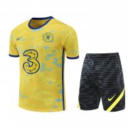 Men's Chelsea Yellow Jersey + Short Set 22/23