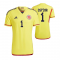 Men's Colombia Home Yellow Jersey Player Version 2023 #David Ospina