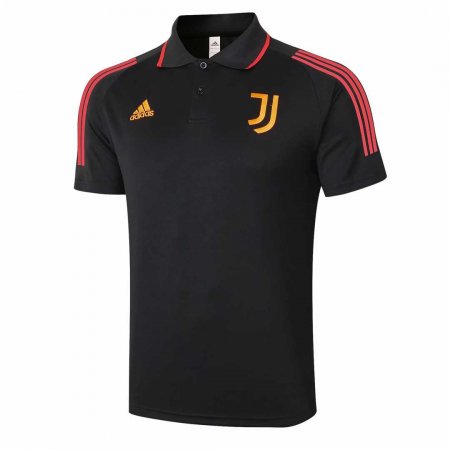 20/21 Juventus Soccer Polo Jersey Black - Mens