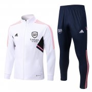 Men's Arsenal White Training Jacket + Pants Set 22/23