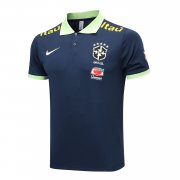 Men's Brazil Navy Polo Jersey 2023