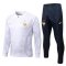 Men's France White Stripe Training Suit 22/23