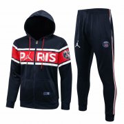 21/22 PSG x Jordan Hoodie Royal Soccer Training Suit(Jacket + Pants) Men's